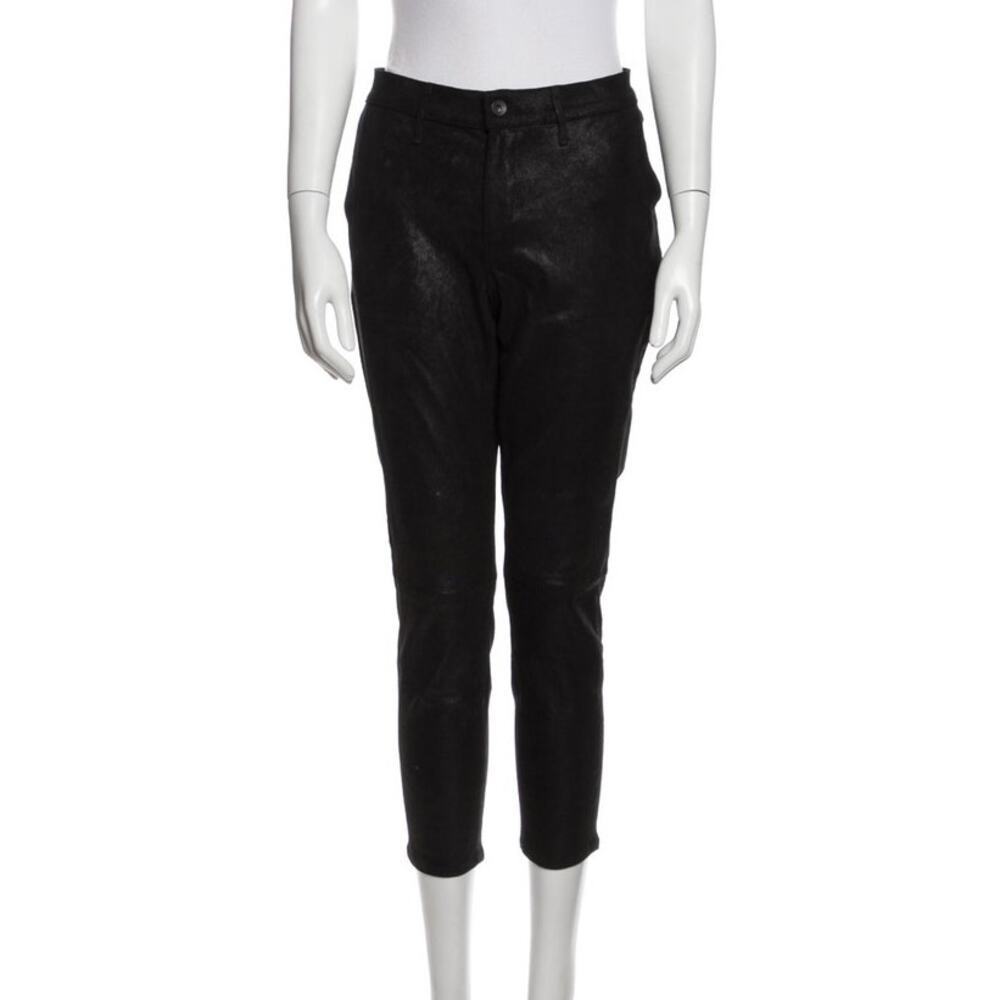 $850 rag & bone Black Lamb Leather Pants - 27